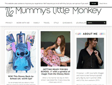 Tablet Screenshot of mummyslittlemonkey.com